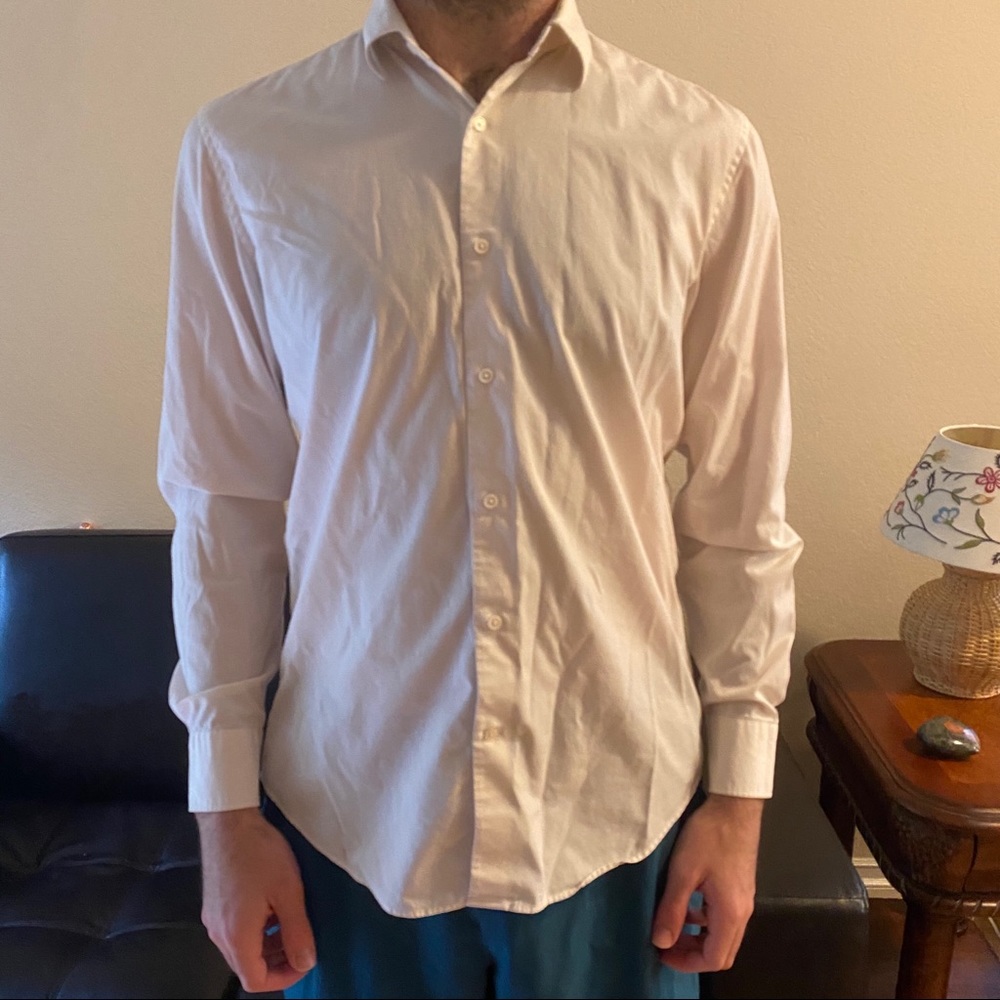 Slim fit White Dress Shirt, fancy or casual